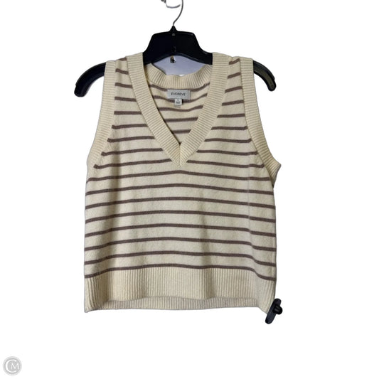 Vest Sweater By Evereve In Cream, Size: S