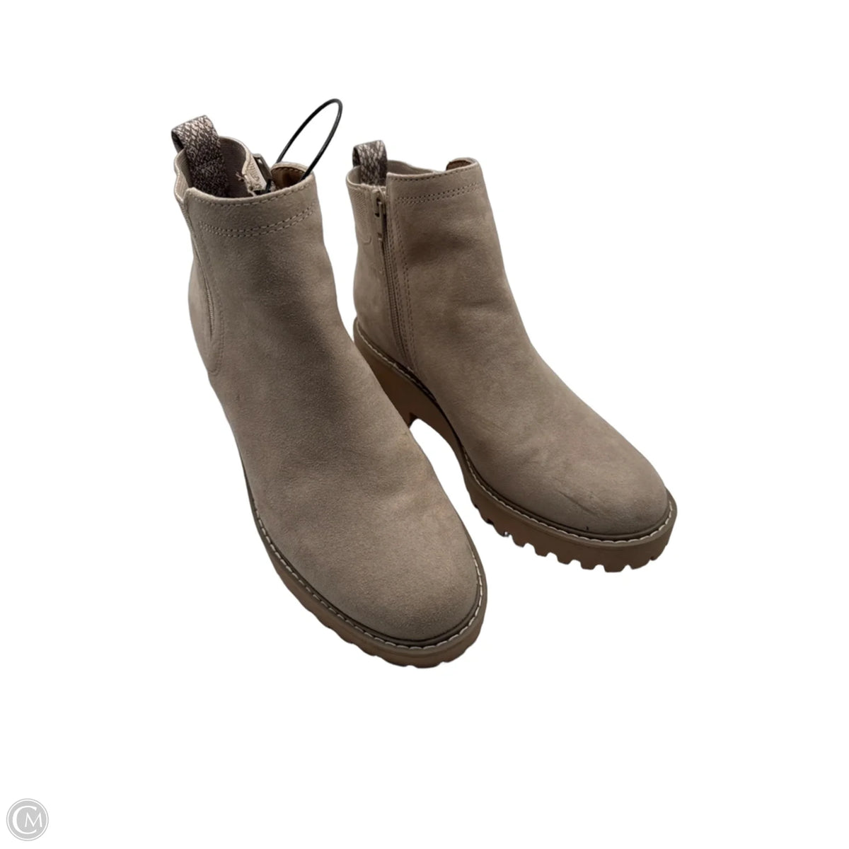 Boots Ankle Heels By Universal Thread In Cream, Size: 8