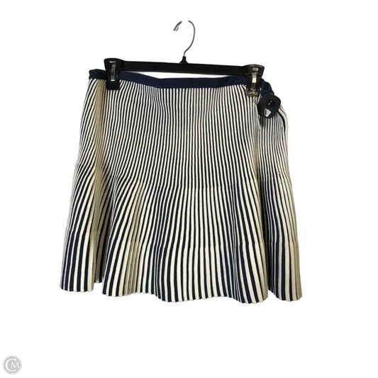 Skirt Mini & Short By Future Collective In Blue & White, Size: 2x