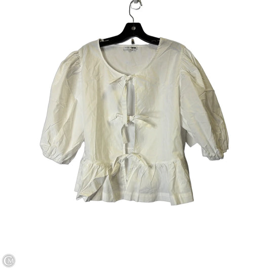 Top Short Sleeve By Fashion Nova In White, Size: 1x