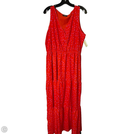 Dress Casual Maxi By Clothes Mentor In Red, Size: Xl
