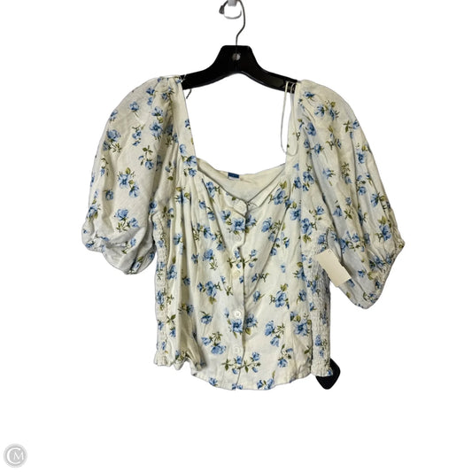 Top Short Sleeve By Old Navy In White, Size: L