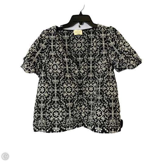 Top Short Sleeve By Sezane In Black, Size: 12