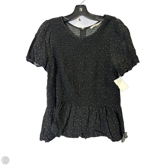 Top Short Sleeve By Mi Ami In Black, Size: Xl