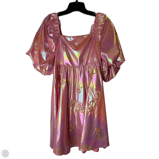 Dress Party Short By Peach Love Cream California In Pink, Size: L