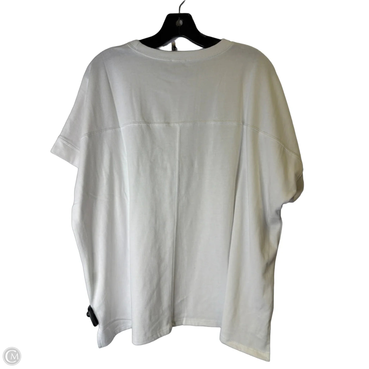 Top Short Sleeve By Mudpie In White, Size: Osfm