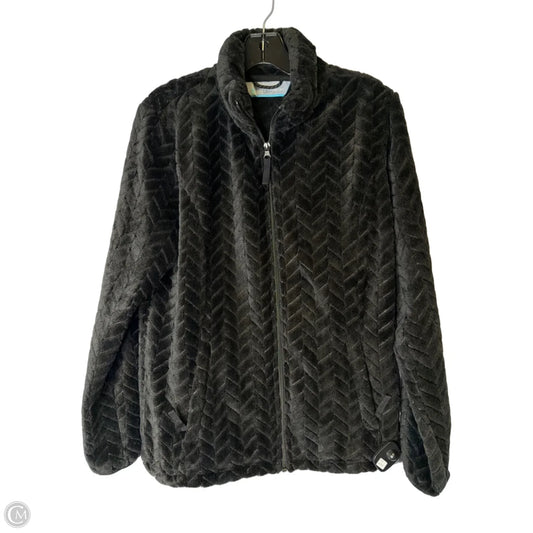Jacket Faux Fur & Sherpa By Free Country In Black, Size: M