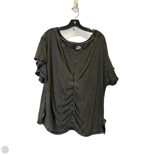 Top Short Sleeve By Pilcro In Black, Size: Xl