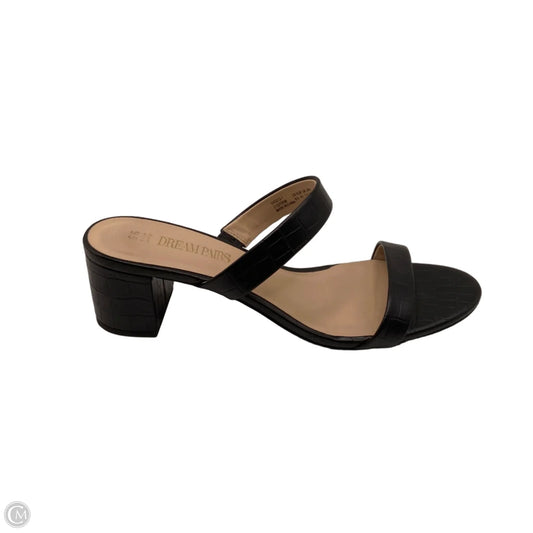 Shoes Heels Block By Dream Pairs In Black, Size: 9.5