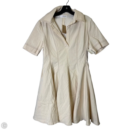 Dress Casual Short By Vestique In Cream, Size: L