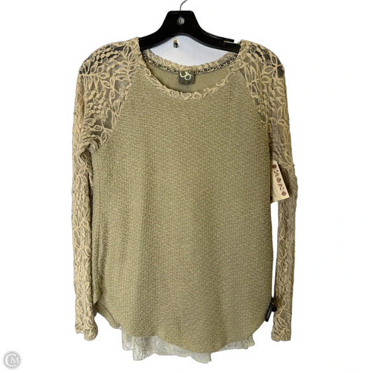 Top Long Sleeve By One September In Taupe, Size: S