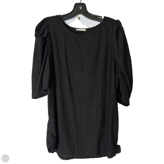 Top Short Sleeve By First Love In Black, Size: 2x