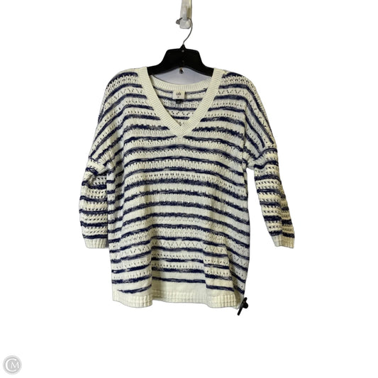 Sweater Short Sleeve By Cabi In White, Size: Xs