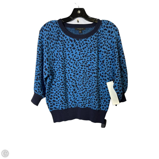 Sweater Short Sleeve By Ann Taylor In Blue, Size: Mp