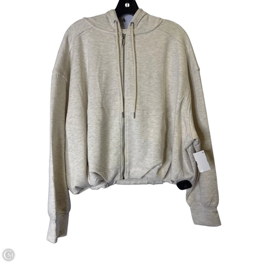 Sweatshirt Hoodie By Lou And Grey In Cream, Size: M