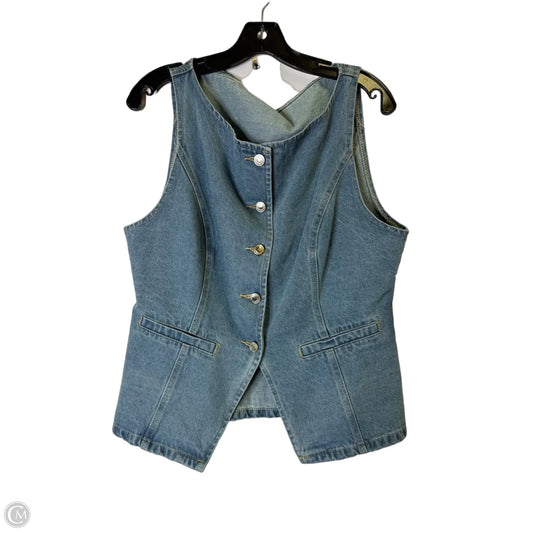 Vest Other By Missguided In Blue Denim, Size: Xl