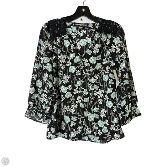 Blouse Long Sleeve By Cmc In Black, Size: Xs