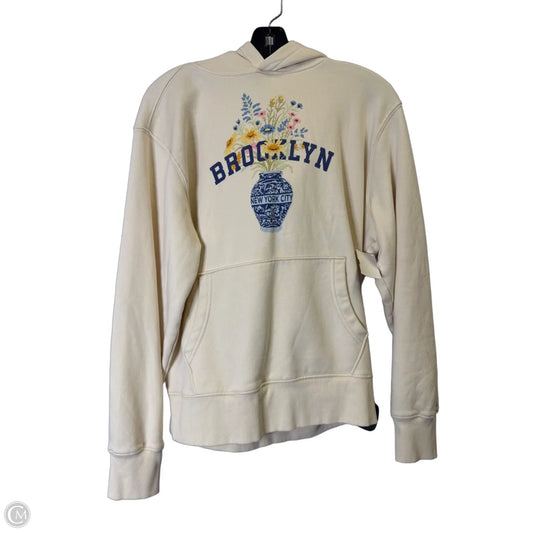 Sweatshirt Hoodie By Old Navy In Cream, Size: S