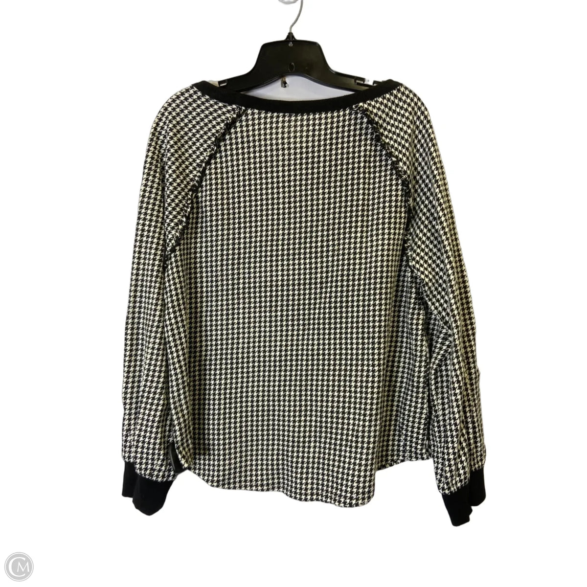 Top Long Sleeve By Loft In Black, Size: L