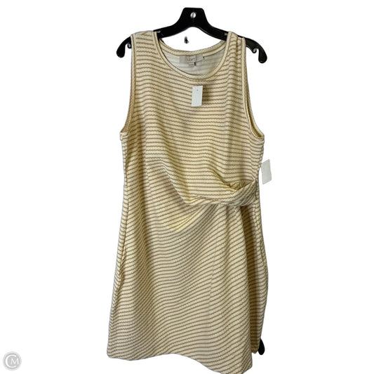 Dress Casual Short By Loft In Cream, Size: Xxl