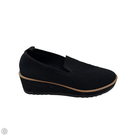 Shoes Heels Wedge By Eileen Fisher In Black, Size: 9