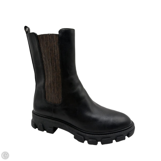 Boots Designer By Michael By Michael Kors In Black & Brown, Size: 7