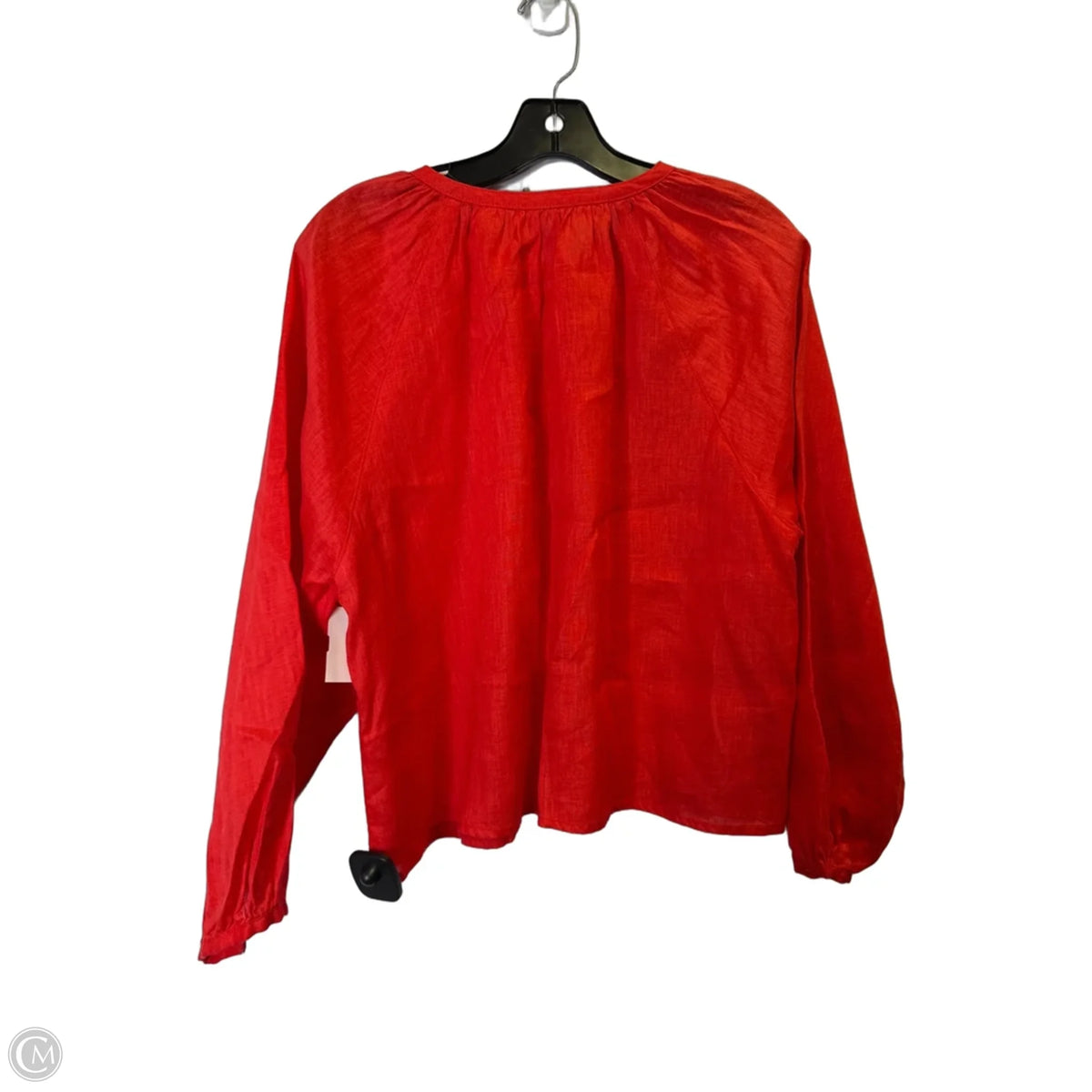 Top Long Sleeve Basic By Cynthia Rowley In Red, Size: M