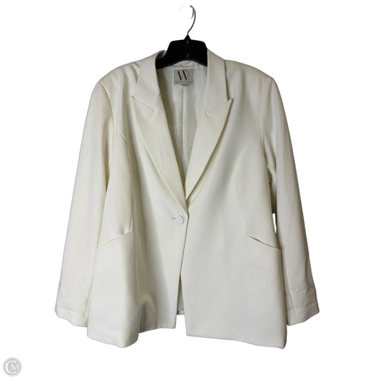 Blazer By Worthington In Cream, Size: 1x