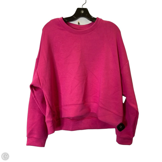 Sweatshirt Crewneck By Scoop In Pink, Size: L