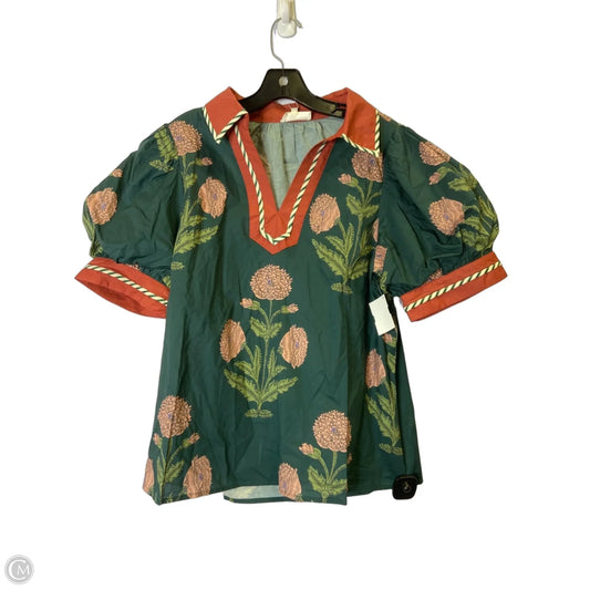 Top Short Sleeve By Entro In Green, Size: L