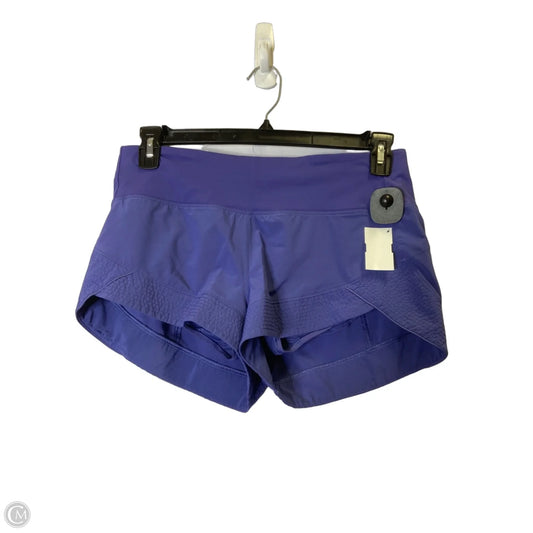 Athletic Shorts By Lululemon In Purple, Size: 8