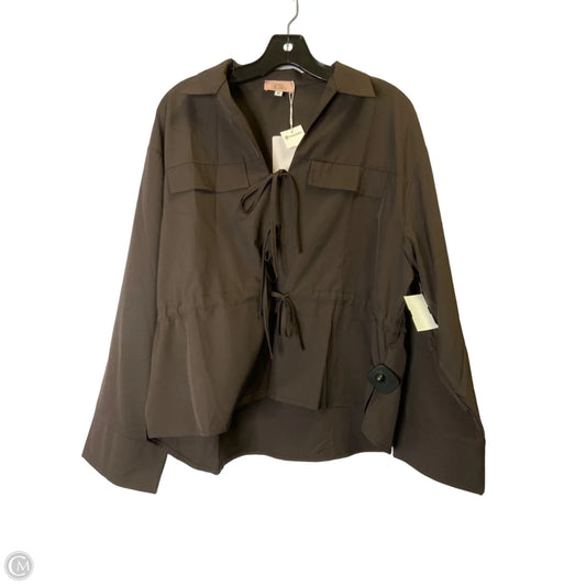 Top Long Sleeve By Clothes Mentor In Grey, Size: M