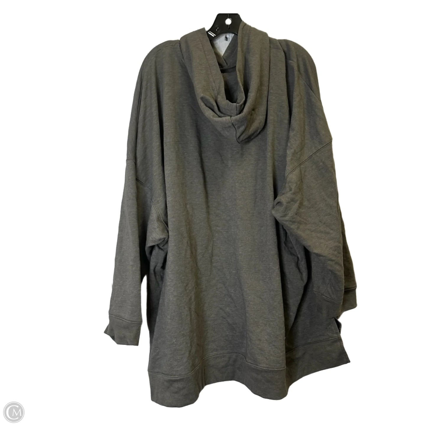 Sweatshirt Hoodie By Lane Bryant In Grey