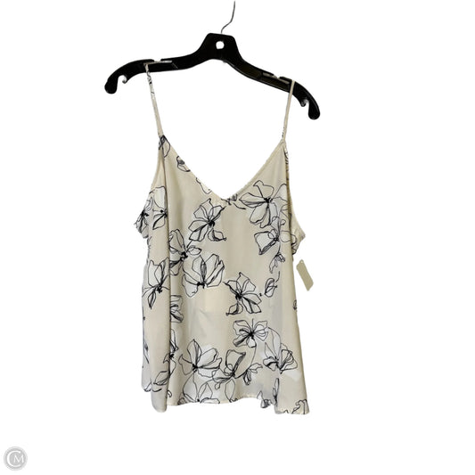 Top Sleeveless By A New Day In Cream, Size: Xl