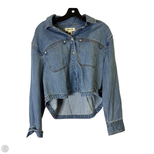 Jacket Denim By Madewell In Blue Denim, Size: M