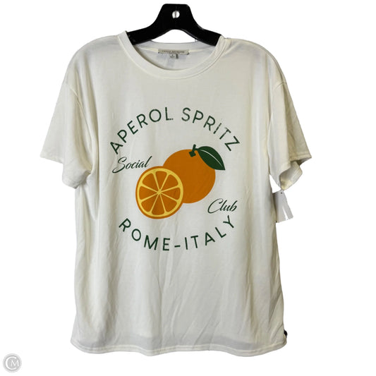 Top Short Sleeve Basic By Green Envelope In White, Size: S