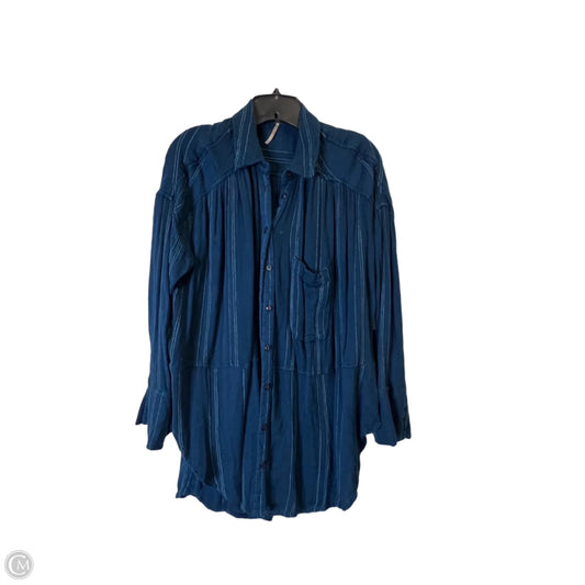 Top Long Sleeve By Free People In Blue, Size: S