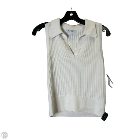 Top Sleeveless By Old Navy In White, Size: S