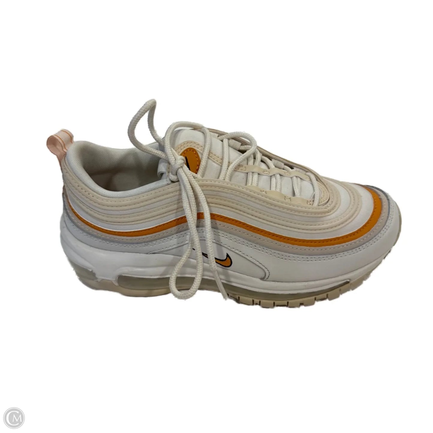 Shoes Sneakers By Nike In Cream & Orange, Size: 8