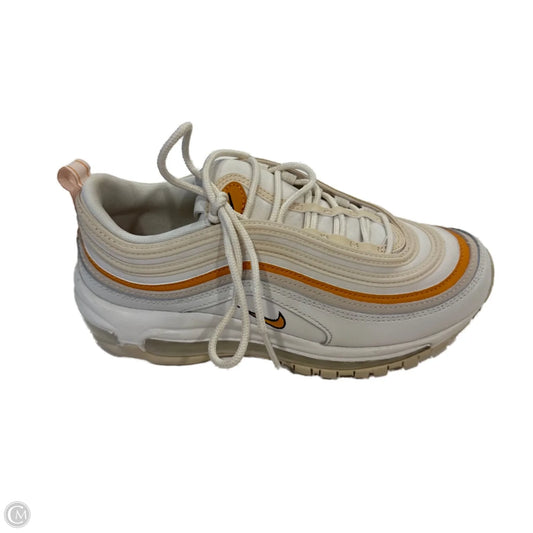 Shoes Sneakers By Nike In Cream & Orange, Size: 8