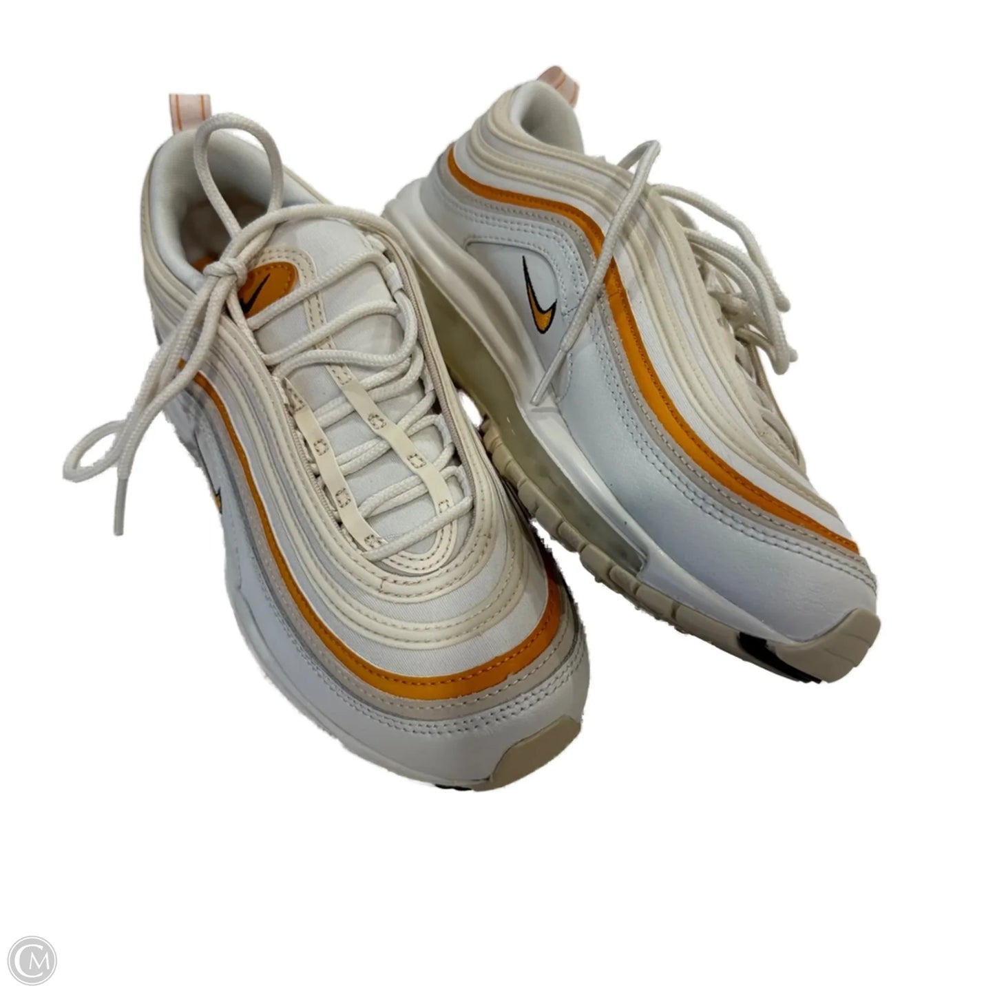 Shoes Sneakers By Nike In Cream & Orange, Size: 8