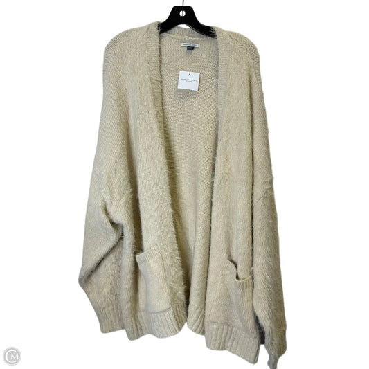 Sweater Cardigan By American Eagle In Beige, Size: Xl
