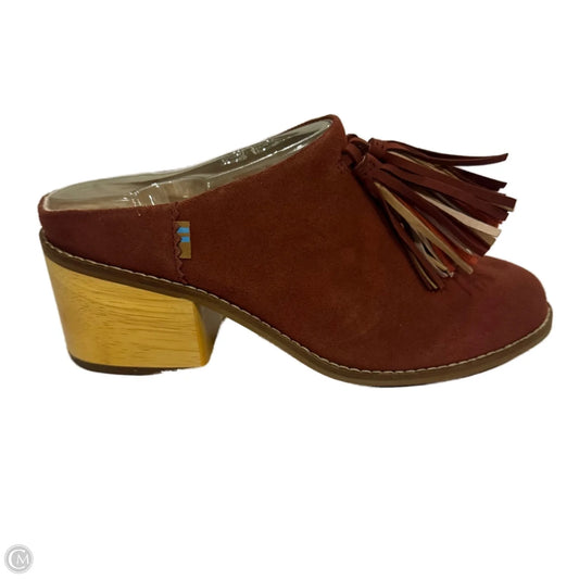 Shoes Heels Block By Toms In Red, Size: 7