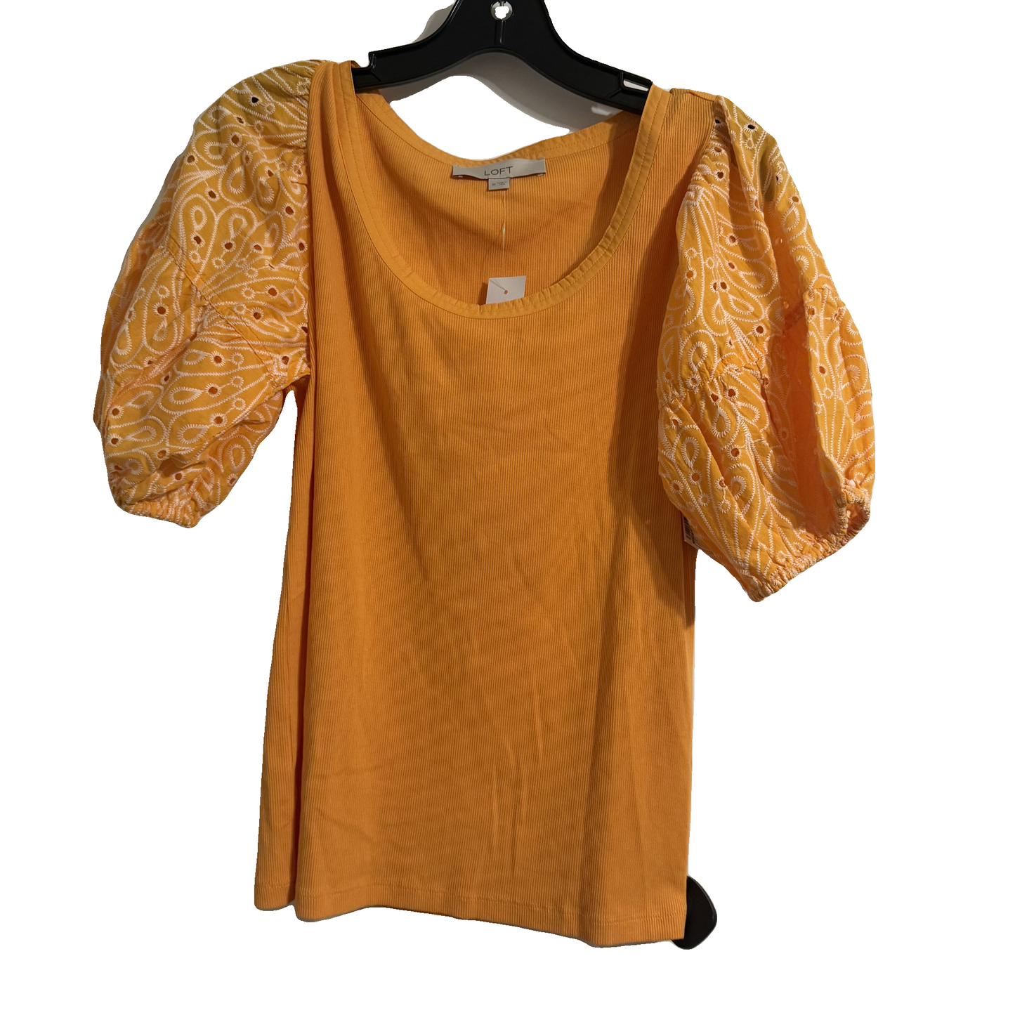 Top Short Sleeve By Loft In Orange, Size: M