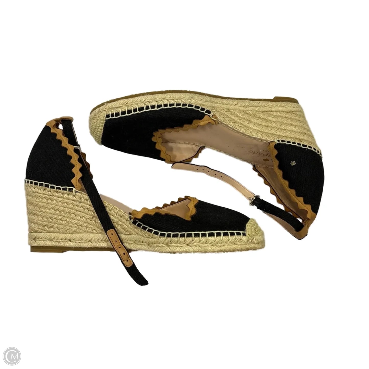Sandals Designer By Kate Spade In Black, Size: 7.5