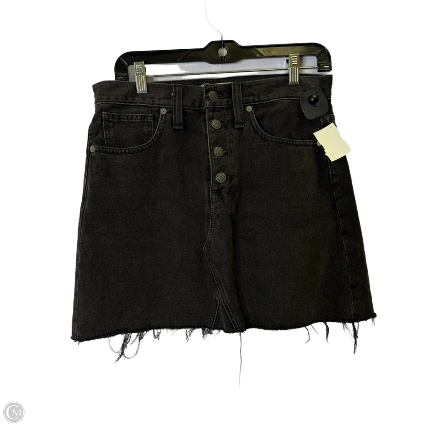 Skirt Mini & Short By Madewell In Black Denim, Size: 4