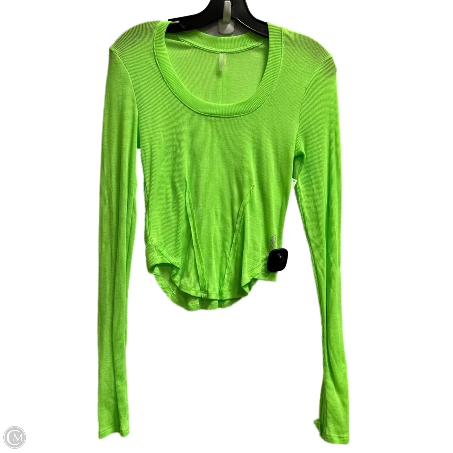 Athletic Top Long Sleeve Crewneck By Free People In Green, Size: S