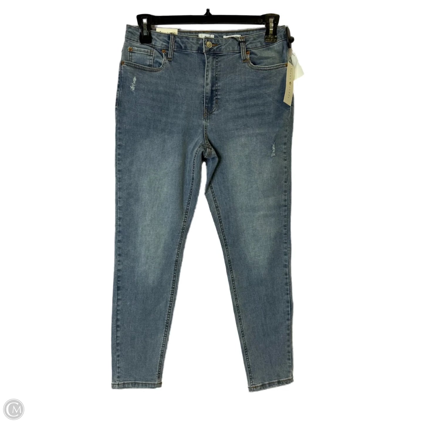 Jeans Skinny By True Craft In Blue Denim, Size: 12