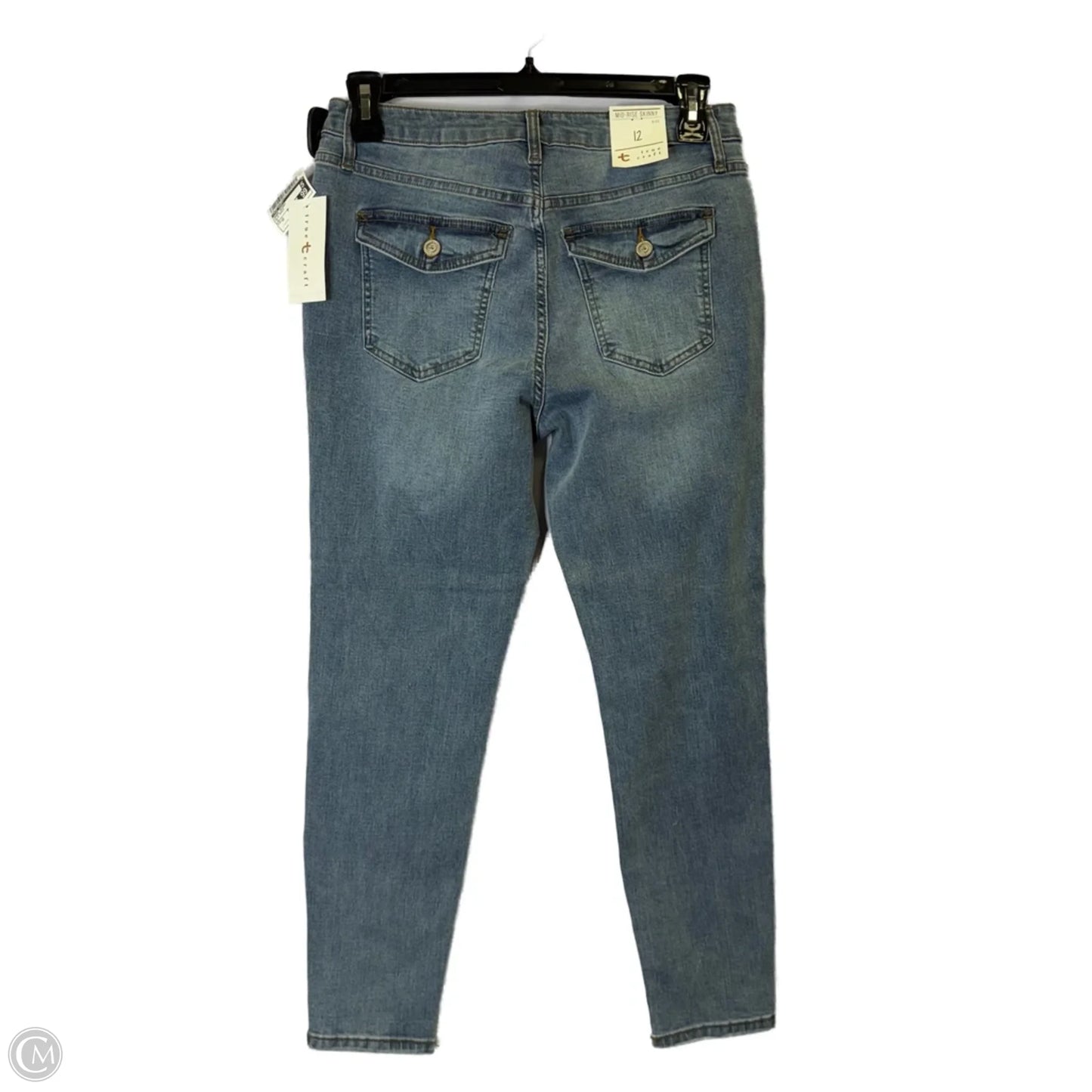 Jeans Skinny By True Craft In Blue Denim, Size: 12