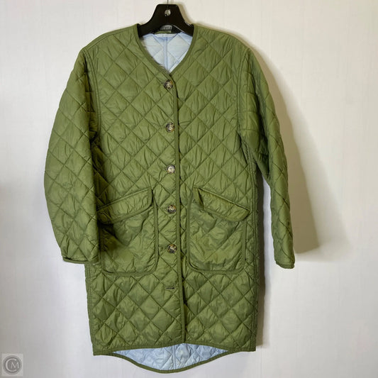 Coat Puffer & Quilted By J. Crew In Green, Size: Xxs